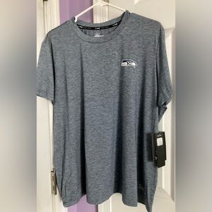 Womens MSX by Michael Strahan Heather Blue Seattle Seahawks T-Shirt Size XXL NWT